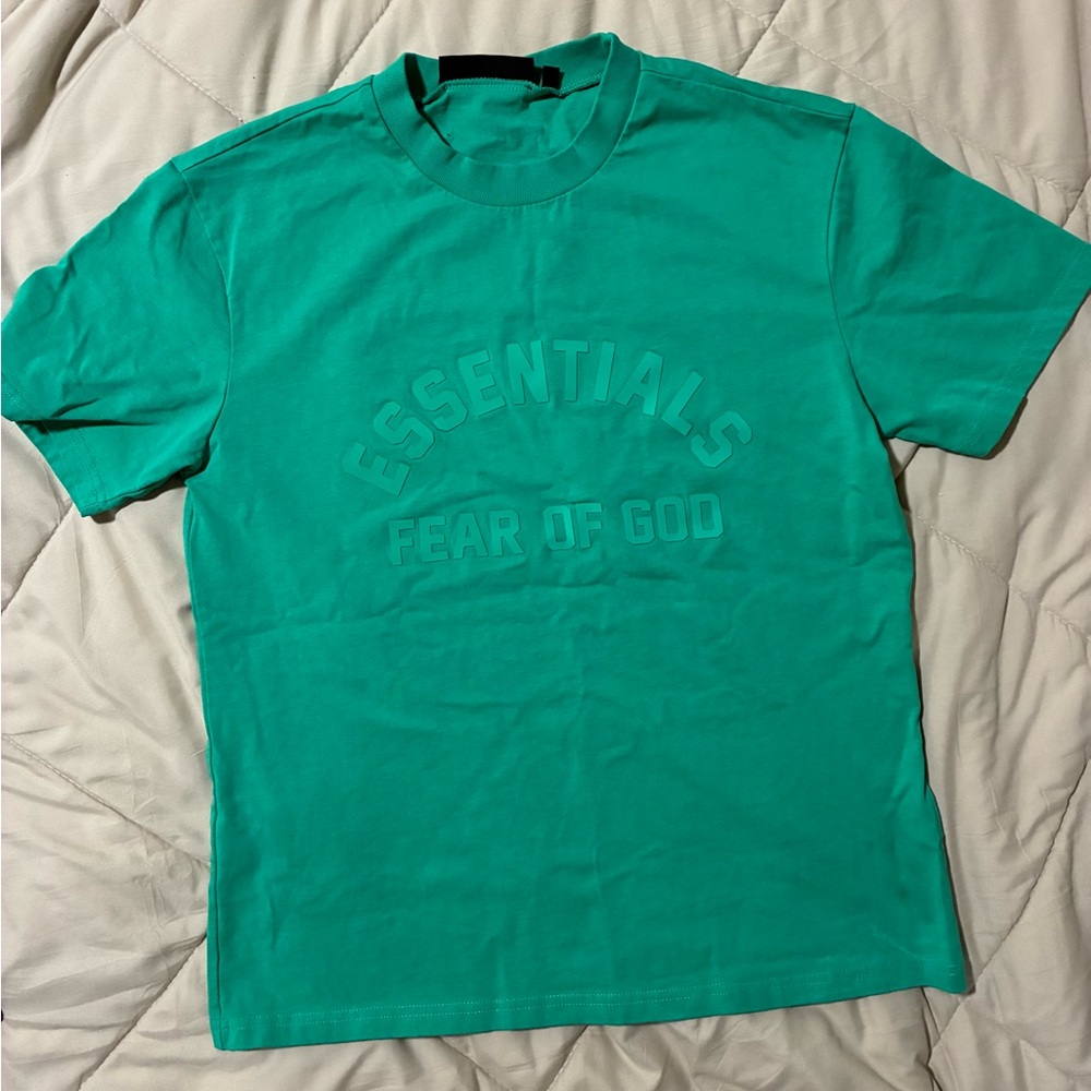 Fear of God Essentials Teal Short Sleeve Tee